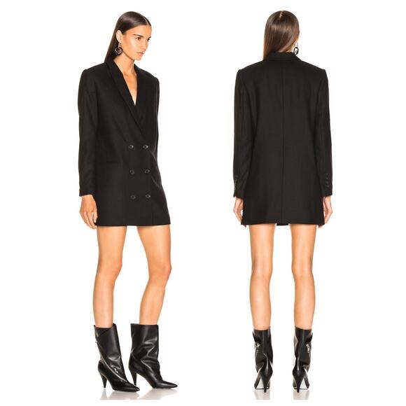 EQUIPMENT Norden Oversized Double-breasted Wool Mini Dress Size 0 - Picture 11 of 11